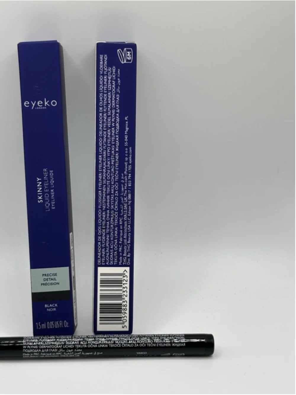 Eyeko Skinny Liquid Eyeliner Black 1.5mL Precise Detail Vegan 2 Pack New